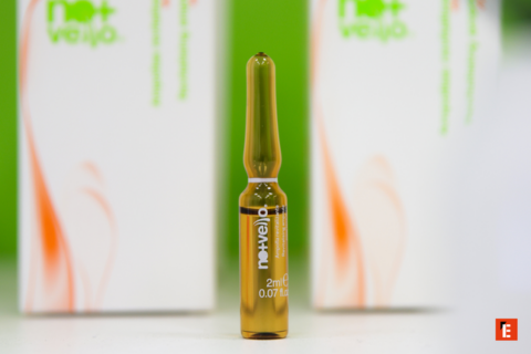 ampolla vetro ambra 2 ml farmaceutica minimalista