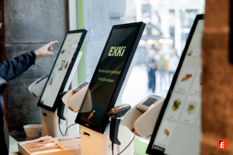 bornes de commande exki pour café et restauration