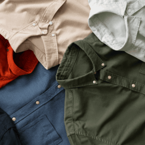 camisas oxford casual para hombre en tonos otoñales