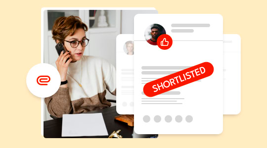 phone interview with shortlisted candidates