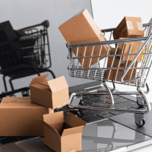 carrito de compras y paquetes para comercio electrónico