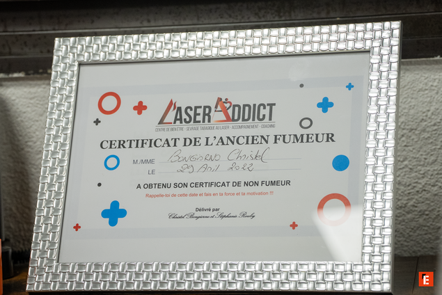 certificat de lancien fumeur – laser addict