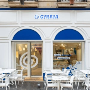 gyraya bordeaux : restaurant grec et terrasse bleue