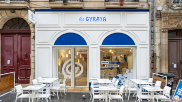 gyraya bordeaux : restaurant grec et terrasse bleue