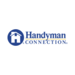 handyman connection blue house home repair logo