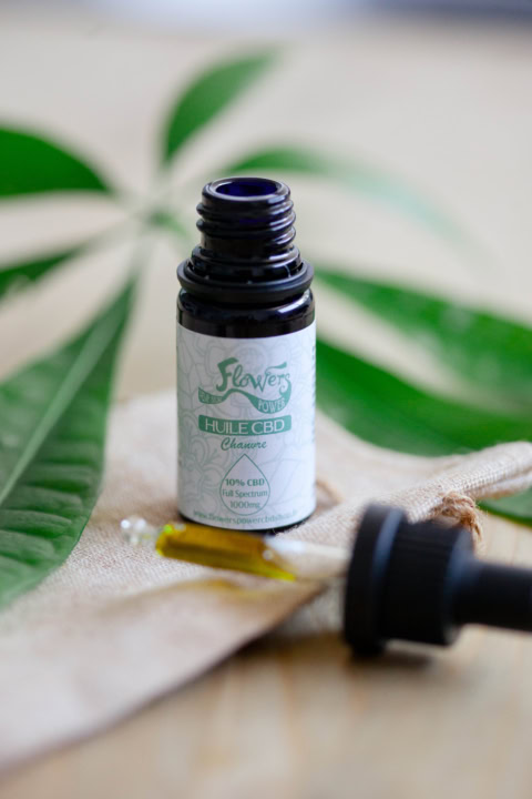 huile cbd 10% spectre complet flacon ambré