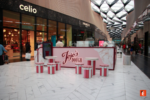kiosque jojos dough rose au centre commercial