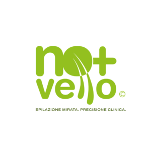 logo no+vello verde — epilazione mirata e precisione clinica