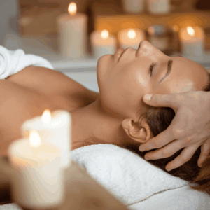 masaje craneal en spa para relajación profunda