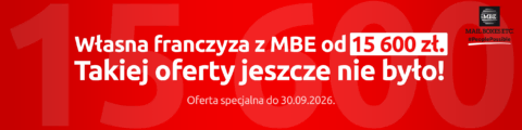 franczyza mbe od 15 600 zł, oferta specjalna