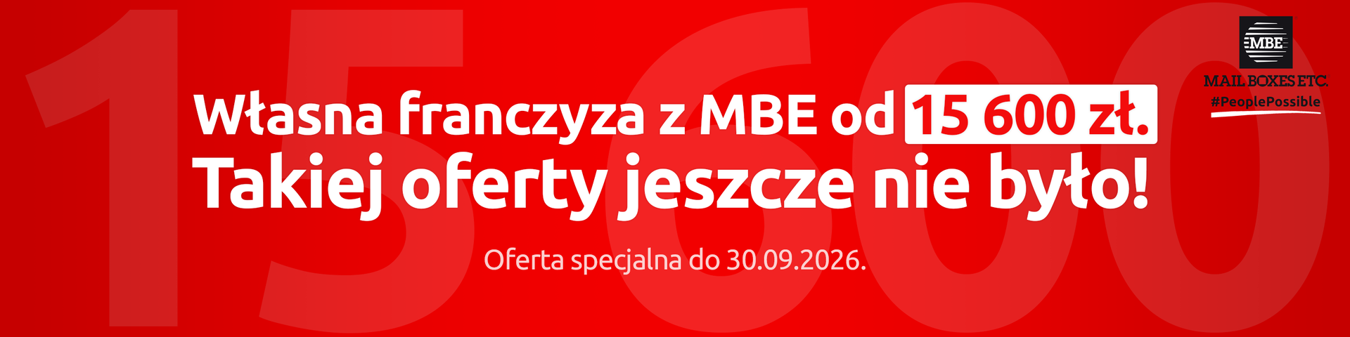 franczyza mbe od 15 600 zł, oferta specjalna