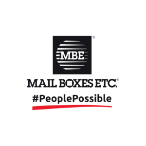 logo mbe z hashtagiem #peoplepossible i czerwonym akcentem