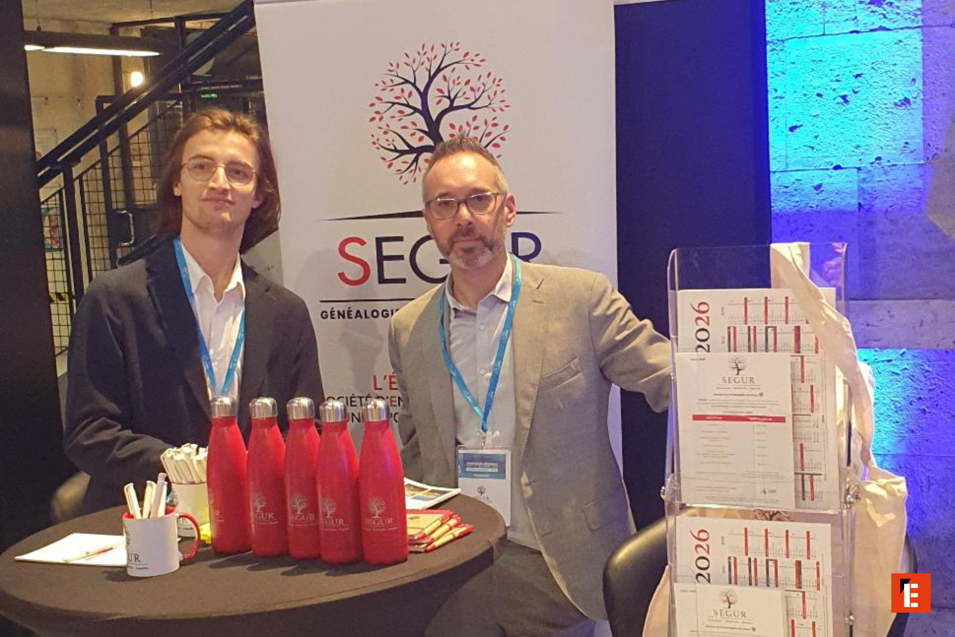 stand segur au salon : Équipe, brochures et cadeaux