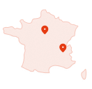 silhouette de la france métropolitaine et de la corse