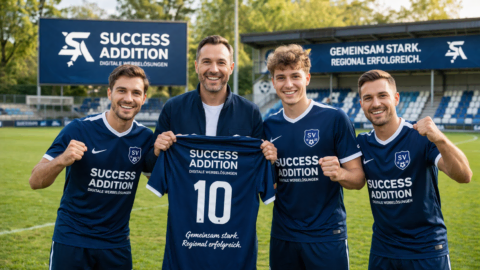 sv präsentiert trikot nr. 10 mit success addition