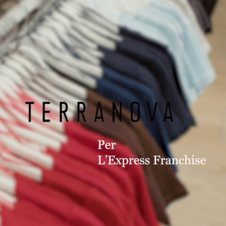 terranova: colori moda sfocati in vetrina
