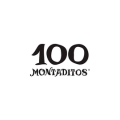 logo 100 montaditos en blanco y negro