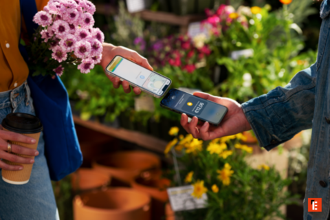 achat de fleurs par smartphone au marché