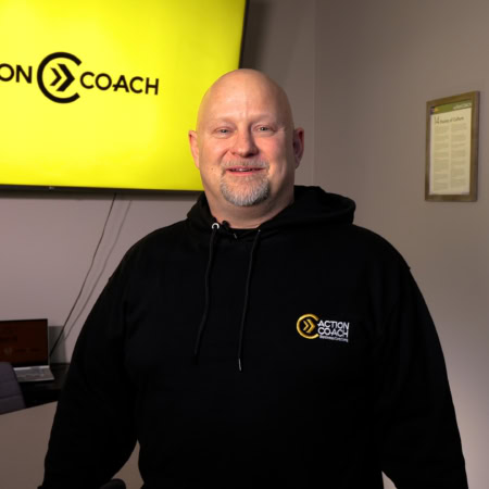 actioncoach business coach in branded meeting room