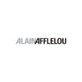 logotype alain afflelou en noir et gris