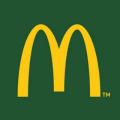 logo lettre m aux arches dorées sur vert