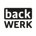 back werk logo – minimalistische schwarzweißmarke