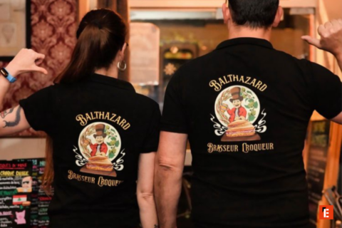 t shirts balthazard logo artisanal ambiance café