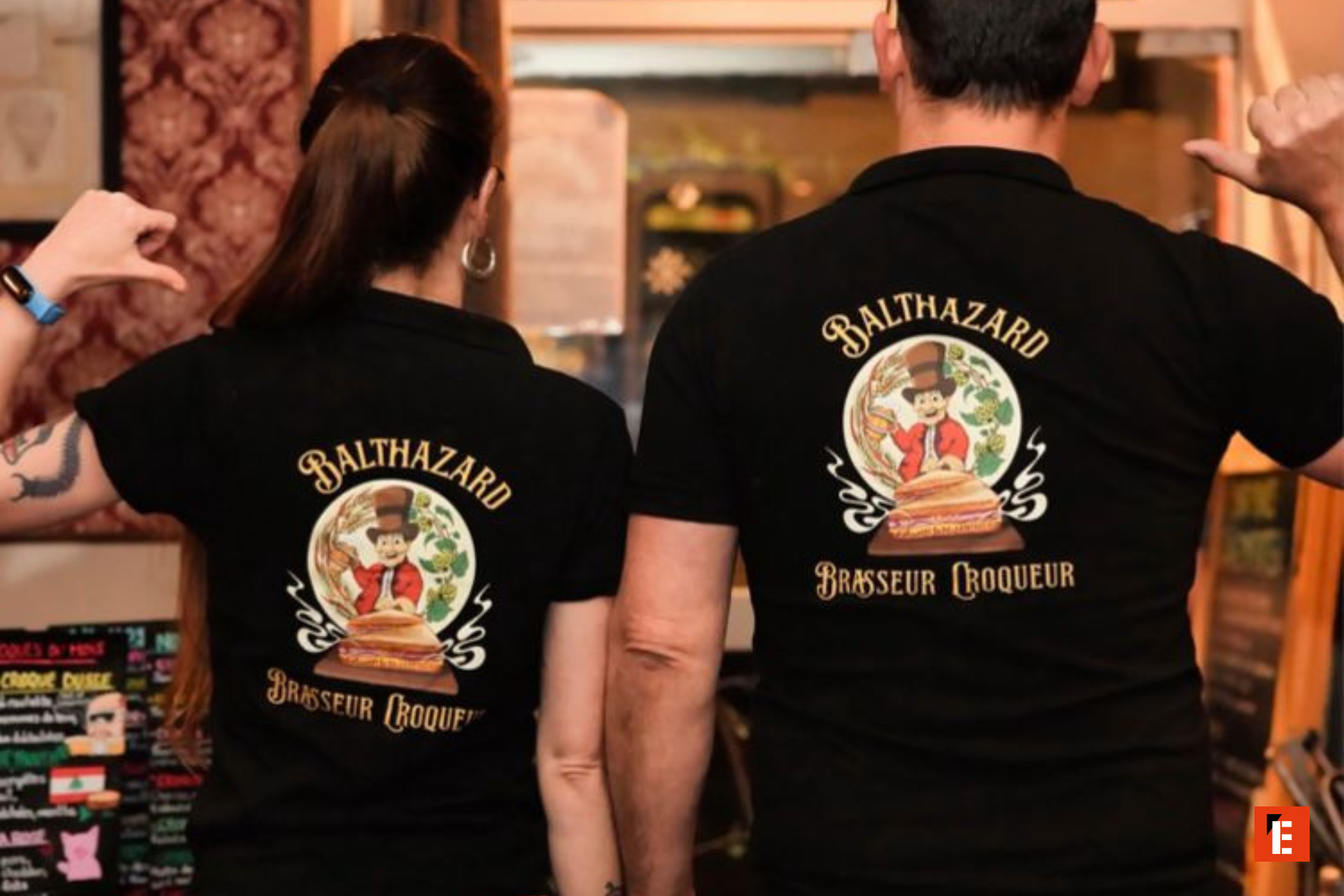 t shirts balthazard logo artisanal ambiance café