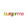 burgerme logo – bunte wortmarke für burger restaurant