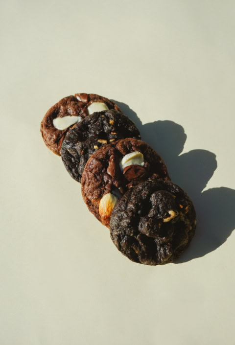 cookies maison aux pépites chocolat noir et blanc