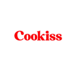 logo cookiss rouge vintage, marque de biscuits gourmande