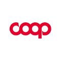 logo coop rosso minimalista su sfondo bianco