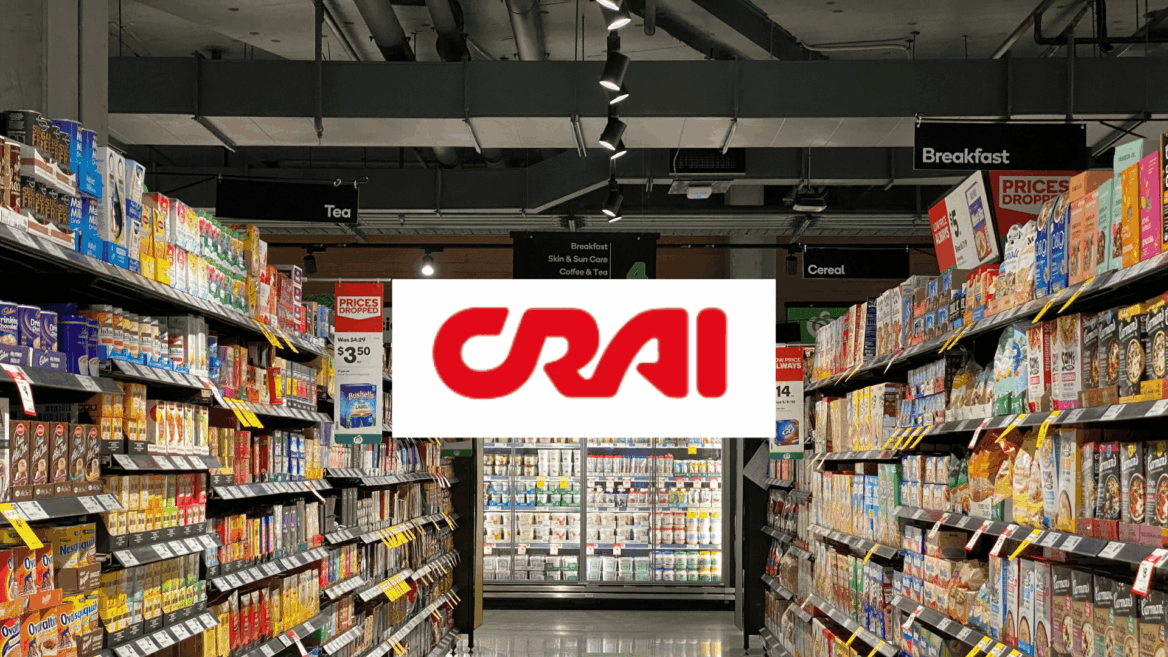 corsia supermercato crai: cereali, tè e offerte