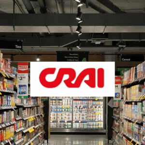 corsia supermercato crai: cereali, tè e offerte