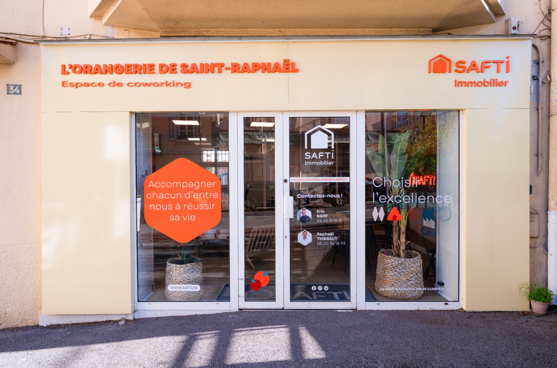 façade de lorangerie coworking à saint raphaël