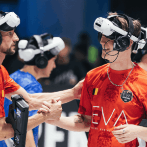 apretón de manos en torneo vr de esports