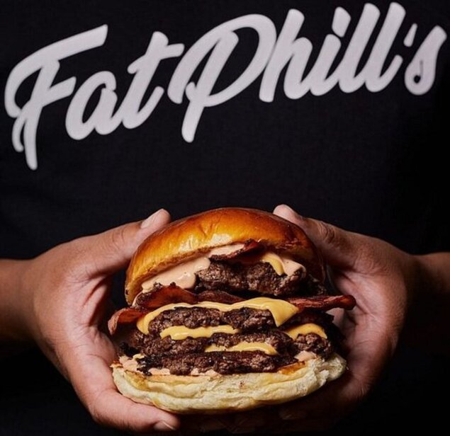 fatphills double bacon cheeseburger tower