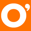 icona app arancione con anello bianco e apostrofo