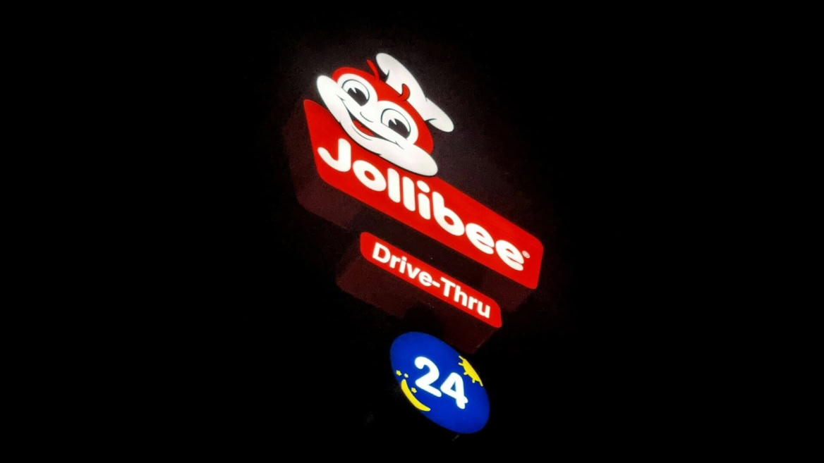 insegna luminosa ristorante fast food ape chef 24 ore