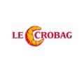 le crobag logo mit gelbem croissant und rotem schriftzug
