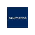 logotipo cuadrado azul marino minimalista con texto