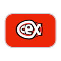 logotipo botón rojo cex estilo pop art