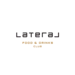 logotipo elegante carbón y dorado club gastronómico