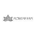 logotipo floral geométrico minimalista en blanco y negro