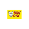 logo mascotte chien jaune au lettrage rouge