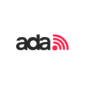 logo ada noir aux ondes rouges