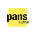 logotipo pans en cuadrado amarillo y texto negro