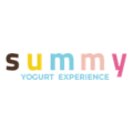 logotipo pastel summy para yogur cremoso