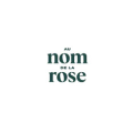 logo minimaliste vert «nom au de la rose»