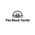 logotipo tortuga negra minimalista y amigable